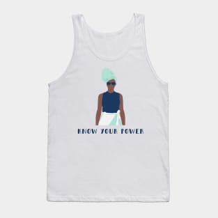 Know your Power feminist female women girls future is female resist strong Tank Top